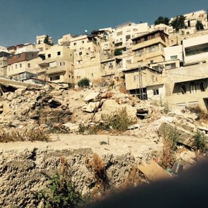 demolished house